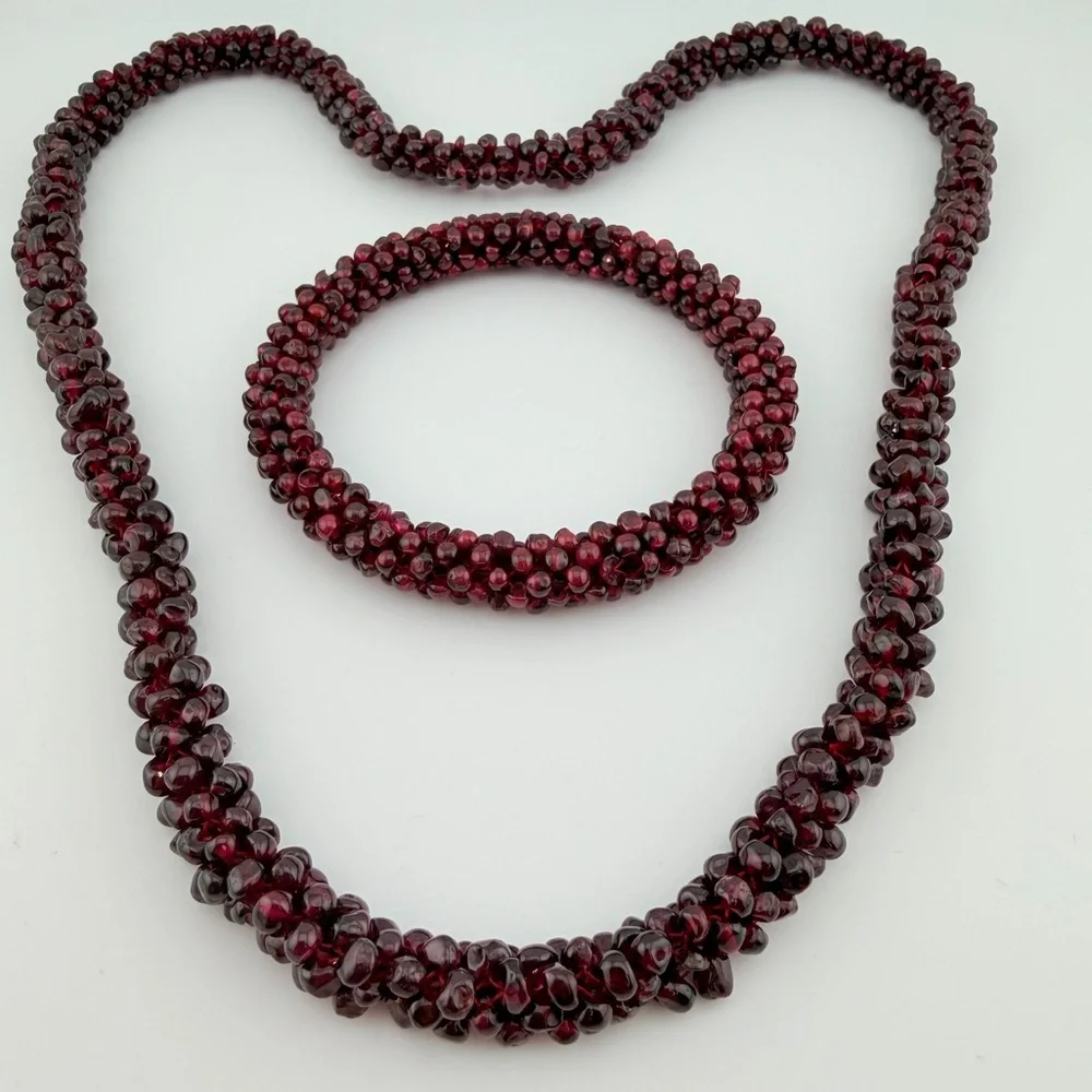 Museum-Quality Antique Bohemian Garnet Parure 118 total grams - Picture 7 of 16